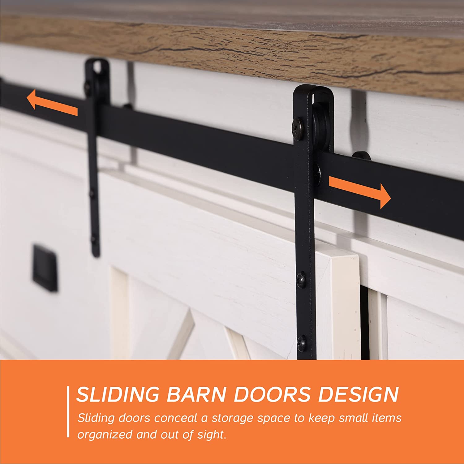 WAMPAT 59" Modern Farmhouse TV Stand for up to 65" TVs Wood Entertainment Center with Drawers & Adjustable Shelf for Living Room, Cream White