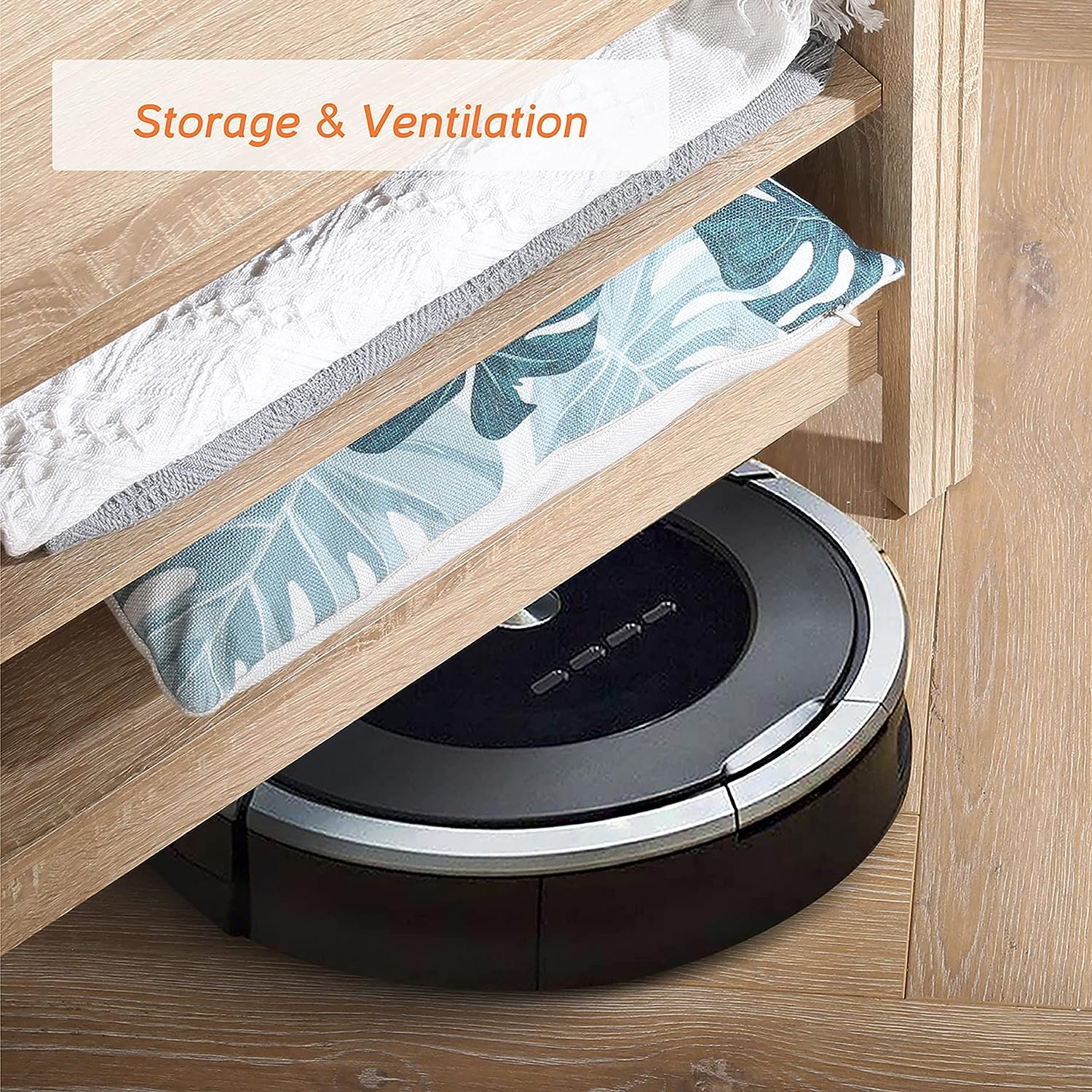 WAMPAT 70" TV Stand for 75 inch TV Entertainment Center, Wood TV Console Media Table with 6 Cubby Storage for Living Room Bedroom