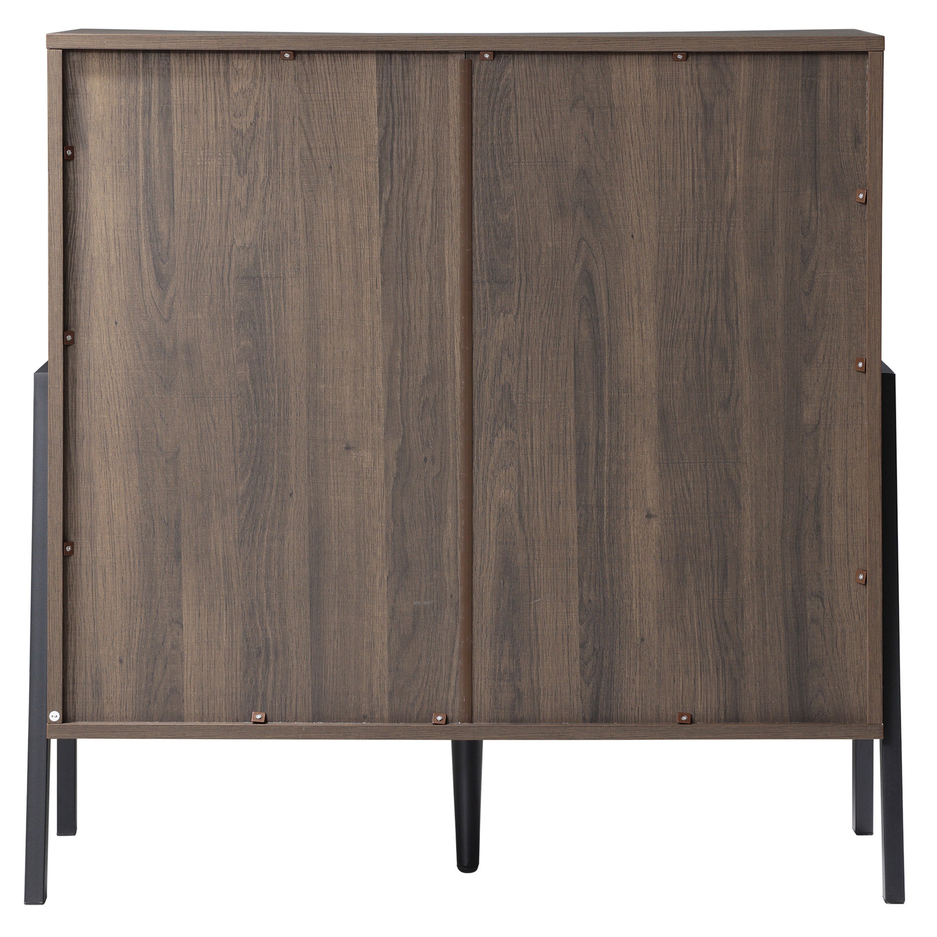 WAMPAT 35" Buffet Cabinet with Storage, Modern Kitchen Storage Cabinet Industrial Farmhouse Coffee Bar Table, Brown