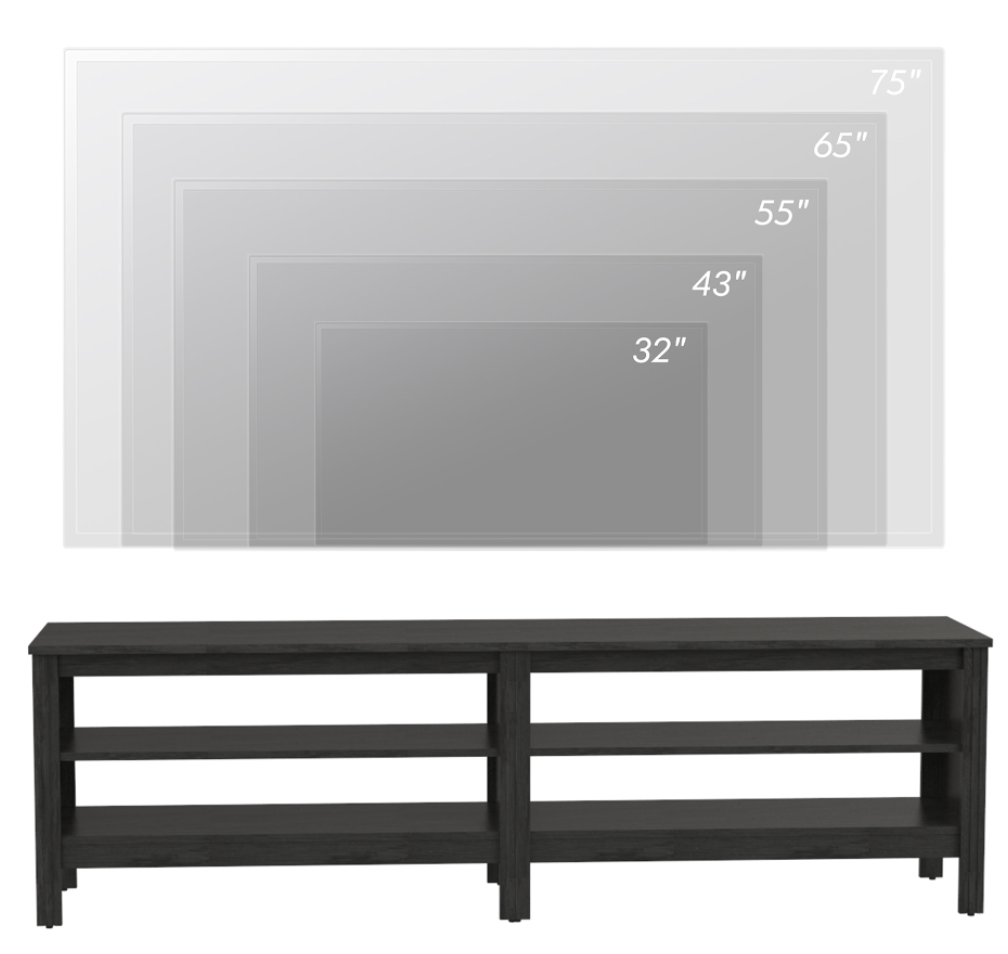 WAMPAT 67.7" Modern Wood Dining Room Table, Rustic Grey