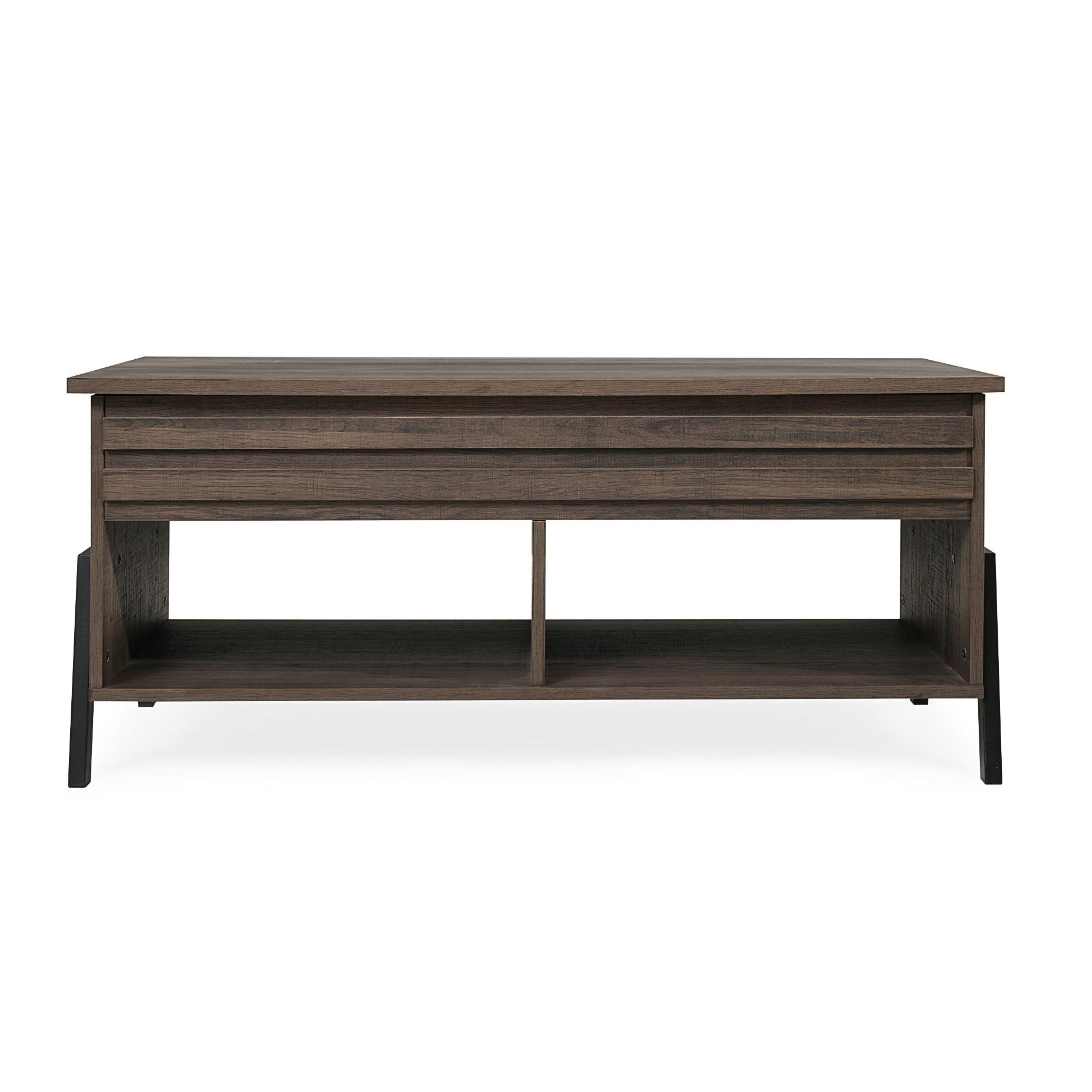 WAMPAT 42" Modern Lift Top Coffee Table with Lift Tabletop & Storage for Home Decor, Brown
