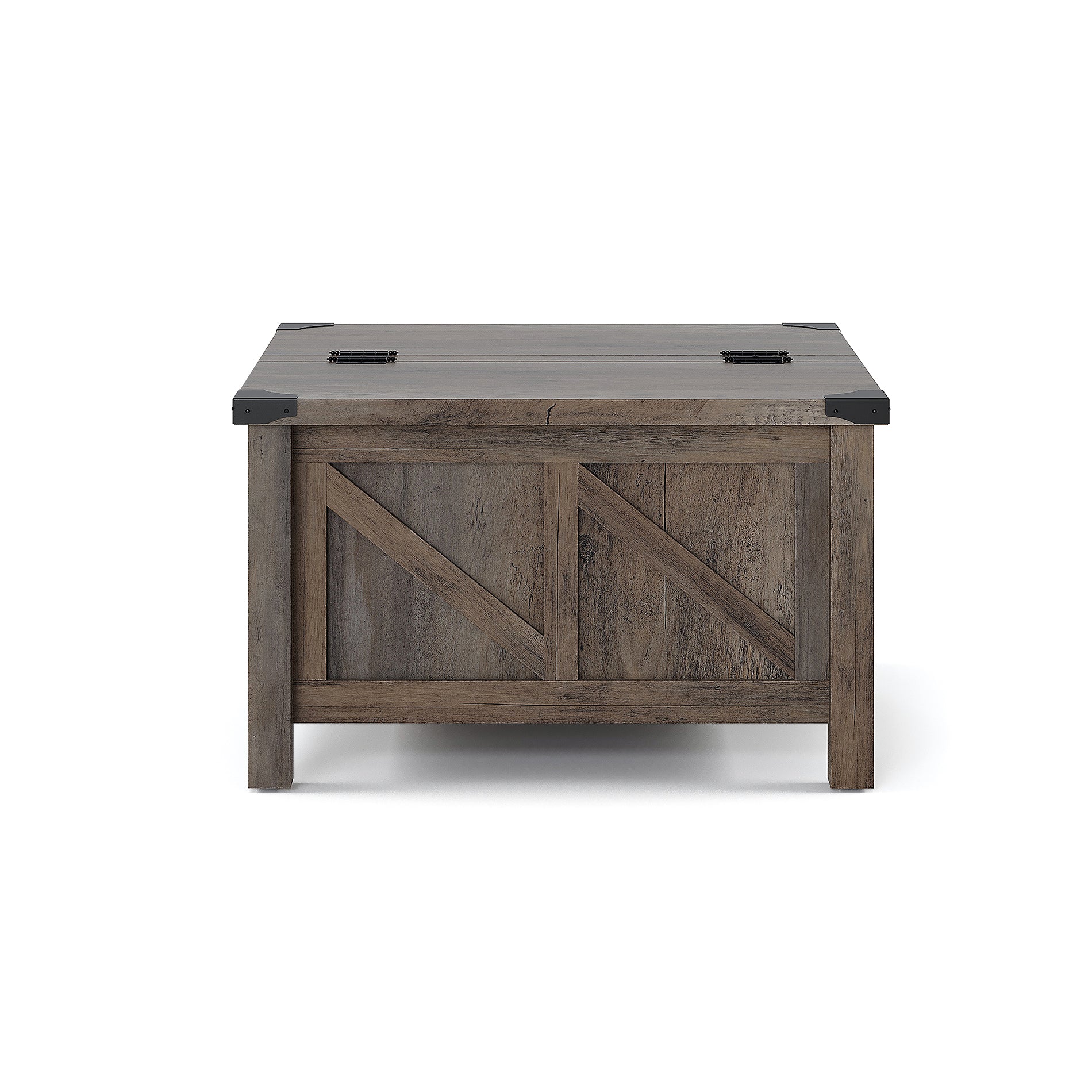 WAMPAT 30" Modern Farmhouse Coffee Table with Gas Struts Lift-Top, Grey