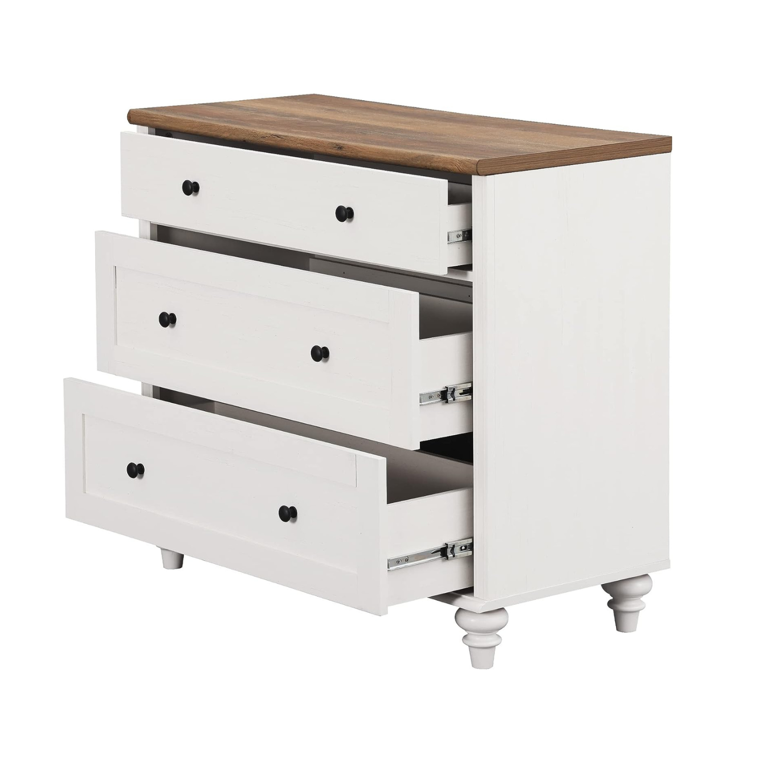 WAMPAT 67" Dresser for Bedroom with 6 Drawers, White Kids Dressers with Wide Chest of Drawers for Living Room, Nursery, Hallway