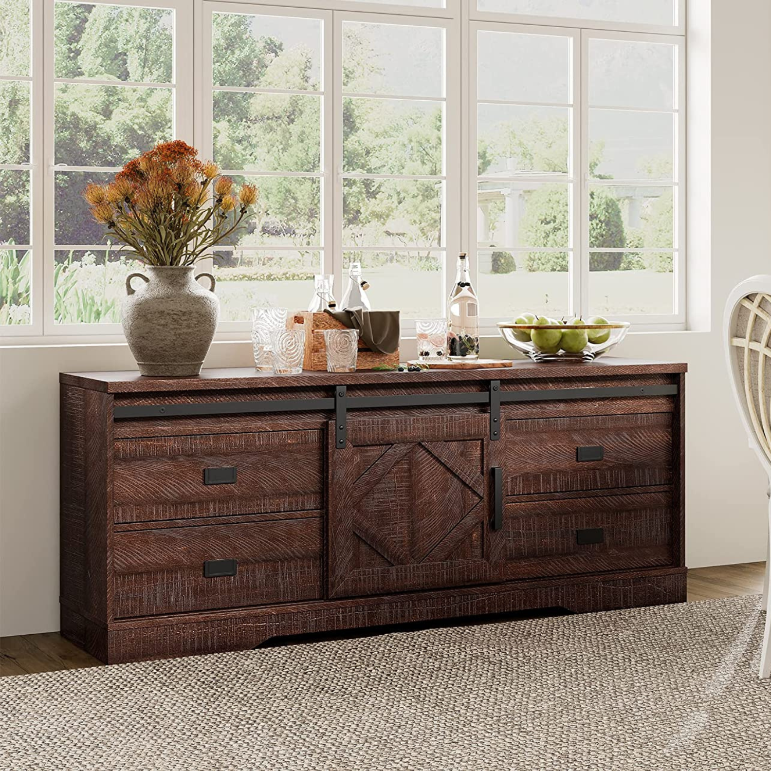 Modern farmhouse online wood tv stand