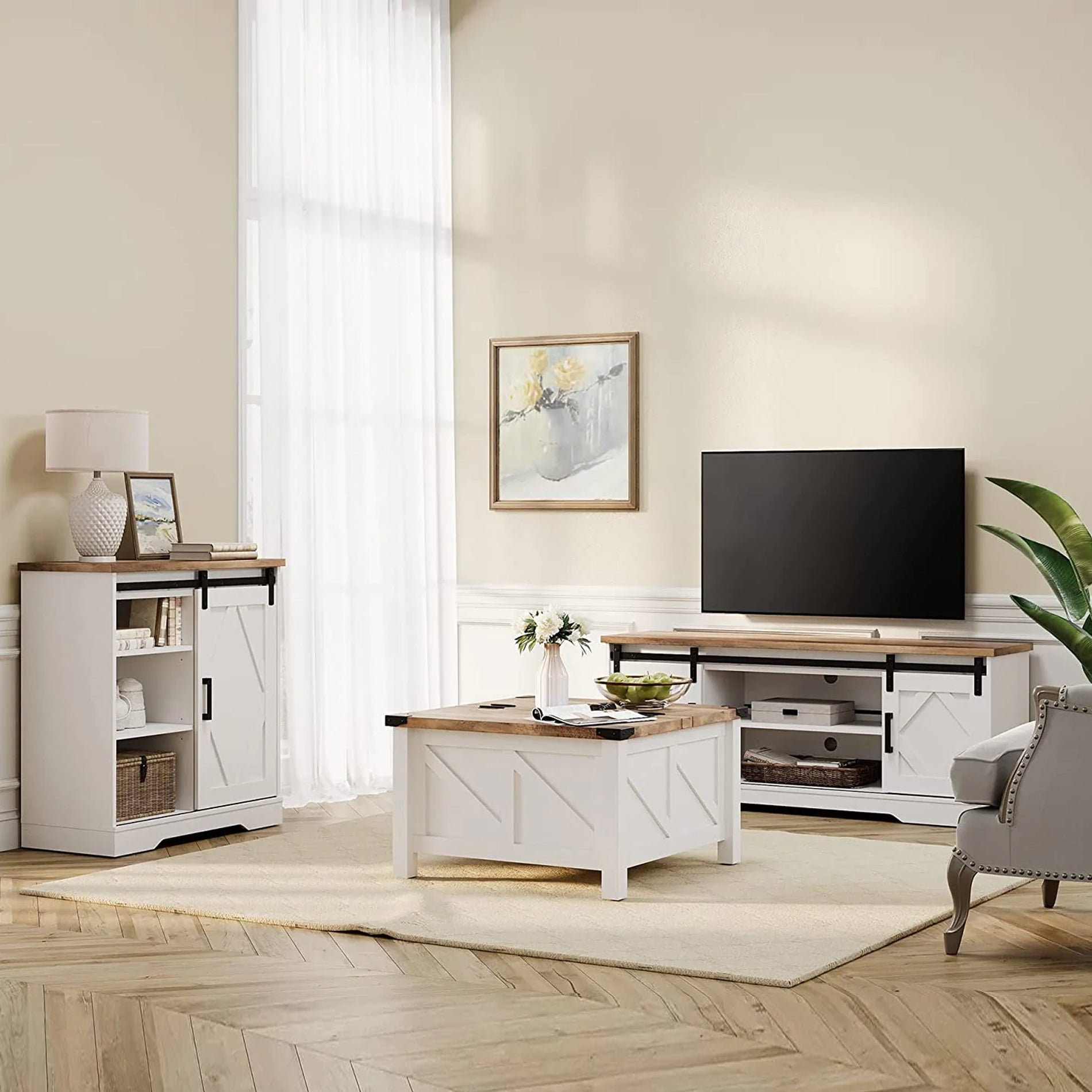 White barn online tv stand